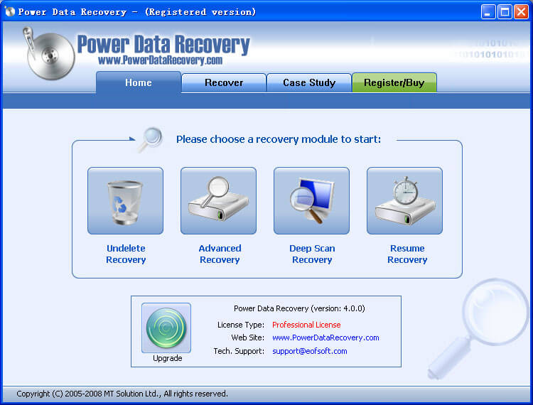 Power data recovery 4.1.1 serial key software
